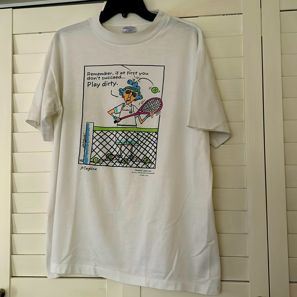 Vintage Maxine L White Tshirt